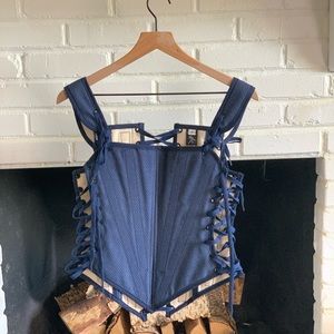 NWOT Navy Blue Corset